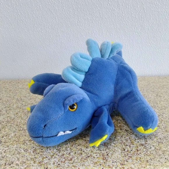 ∆VTG Plush Creations Inc Blue Dinosaur Hand Puppet Full Body Glove - Picture 2 of 16